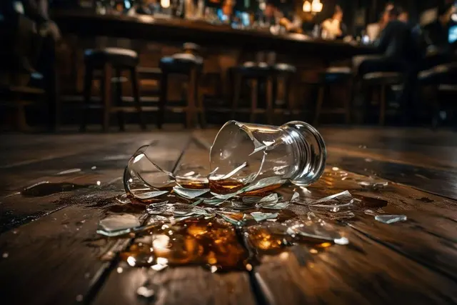 zerbrochenes Glas | Foto: Heike Schwitalla - gestaltet mit KI