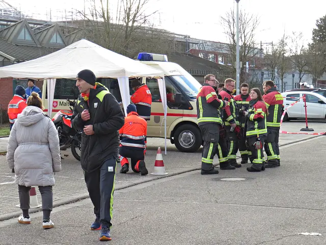 Die Malteser, im Vordergrund Organisator Daniel Jalapoor | Foto: Brigitte Melder