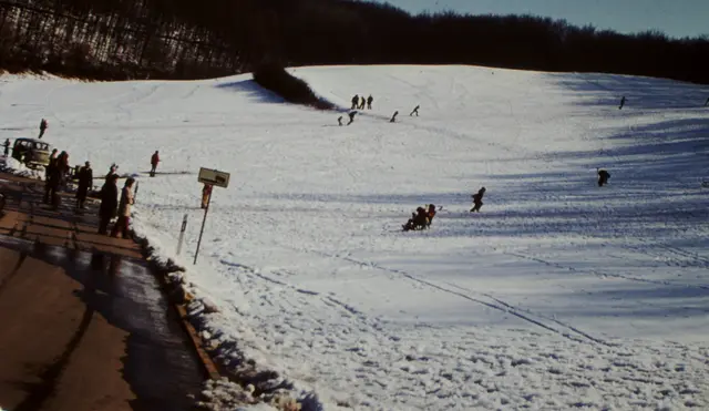 Winterlandschaft am Hintersteinerhof in Rockenhausen mitte der 70er Jahre | Foto: Heinrich Schneider