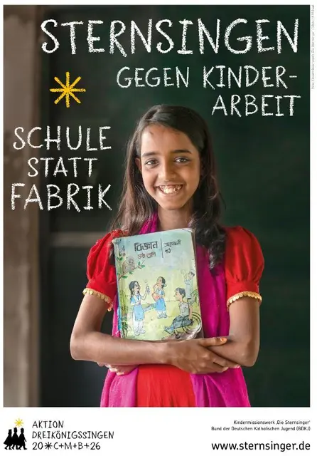 Das Plakat der diesjährigen Sternsingeraktion | Foto: Kindermissionswerk "Die Sternsinger" 