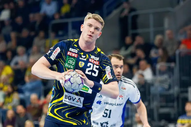 Löwen-Spieler Haukur Thrastarson steht im EM-Kader von Island.  | Foto: Kösegi/PIX-Sportfotos