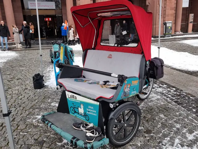 Bei LaMa kann man sich kostenlos Lastenräder, ein Transportrad für Rollstühle und eine Fahrradrikscha ausleihen.  | Foto: Charlotte Basaric-Steinhübl