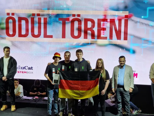 Die siegreichen "Rockys" bei der Siegerehrung der türkischen Meisterschaften | Foto: IGS Rockenhausen/Dirk Melzer