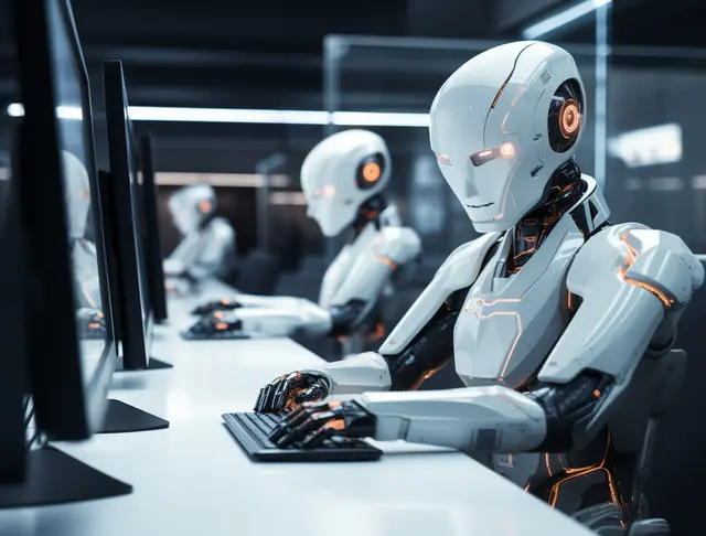 Foto: Werden künftig Roboter unsere Arbeit erledigen? (Bild: freepik)