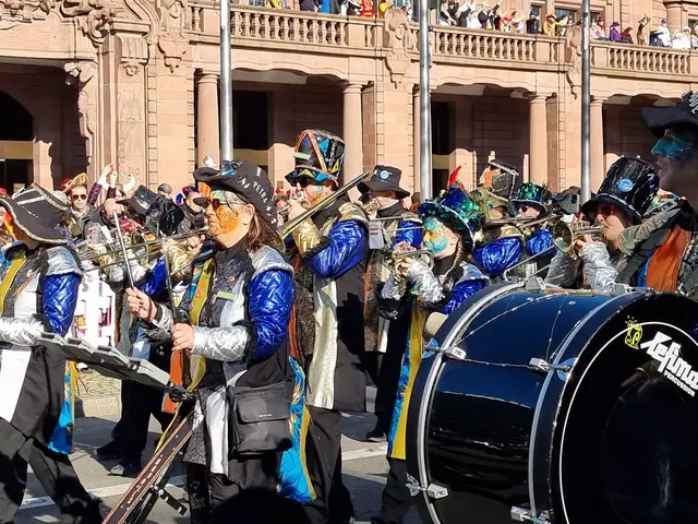 Musikkapelle beim Fastnachtsumzug 2025 in Mannheim. | Foto: Charlotte Basaric-Steinhübl