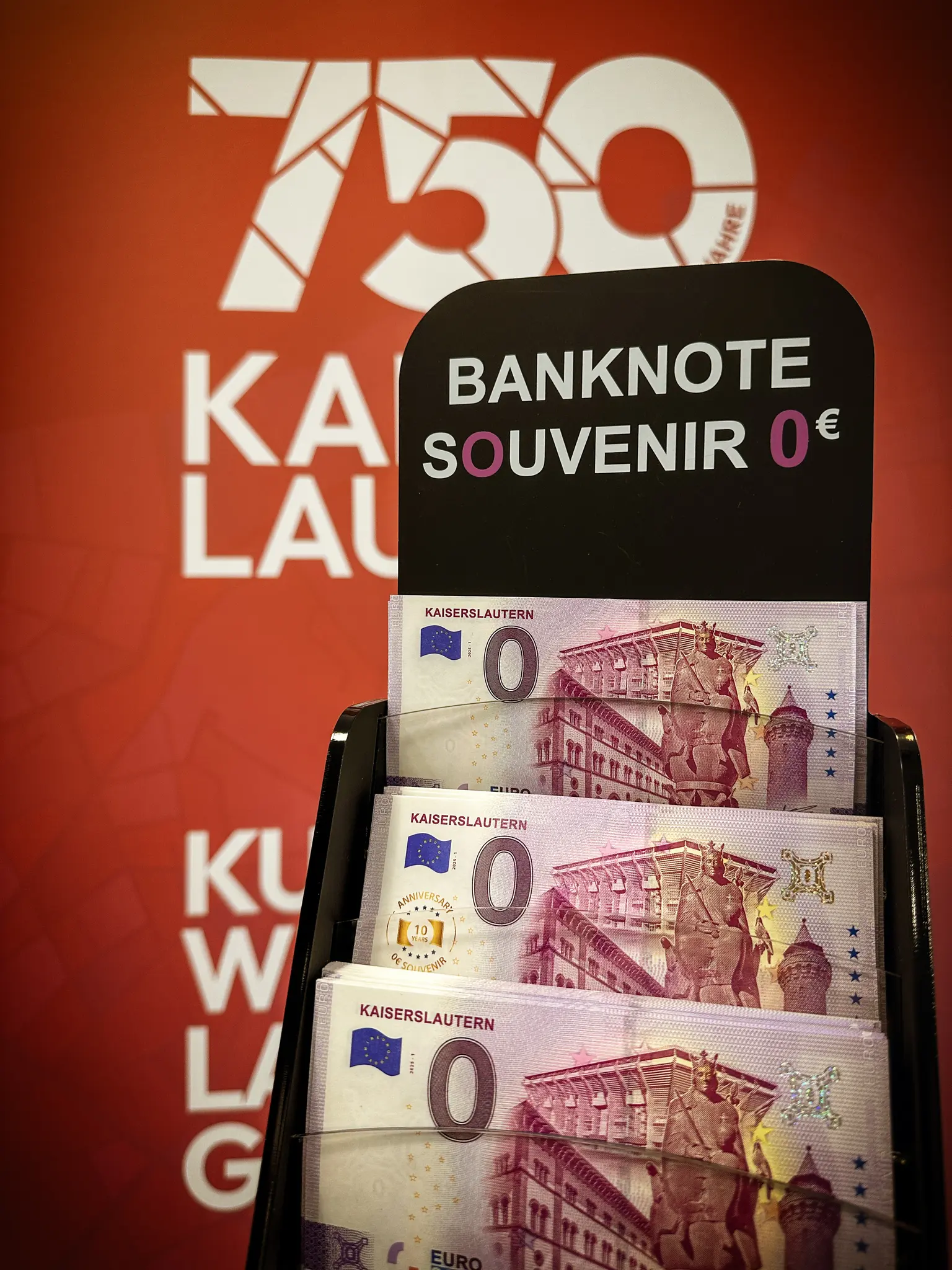 0 Euro Schein Zum Stadtjubil um Neues Sammlerst ck Aus Kaiserslautern 