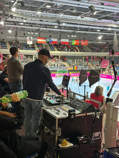 Hallentechnik bei der EM. | Foto: BAS