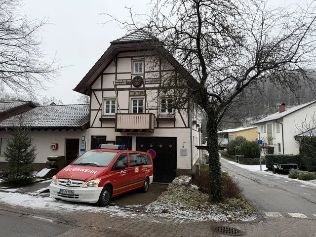 Das Bild zeigt die Anlaufstelle Feuerwehrgerätehaus Ritschweier. | Foto: Feuerwehr Weinheim