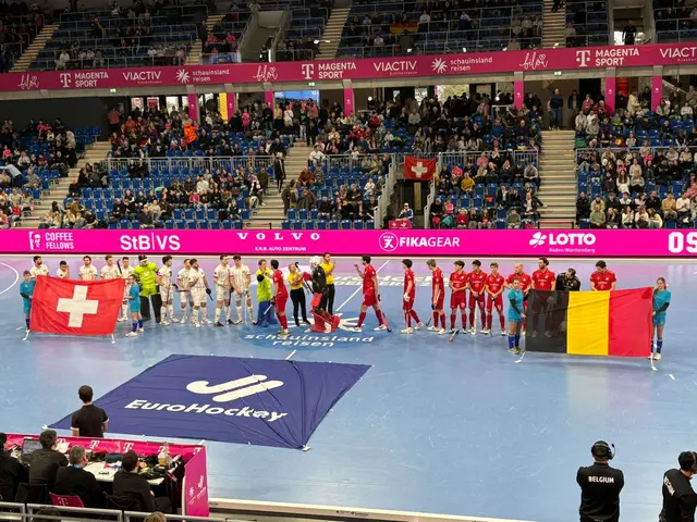 Spielbeginn Schweiz gegen Belgien. | Foto: BAS