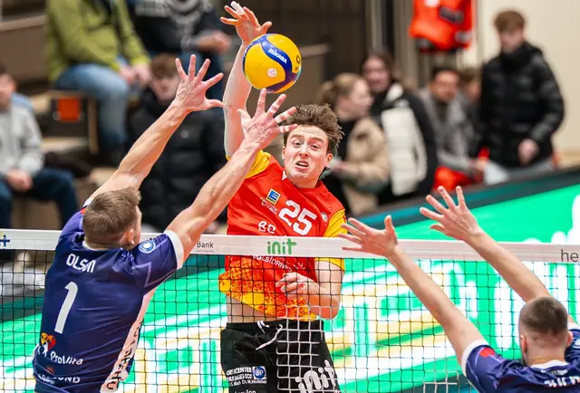 Corey Mayotte holte 13 Punkte für die Baden Volleys und wurde zum MVP gewählt | Foto: Jasmina Frauendorf