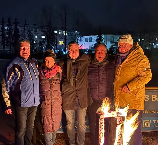 Gruppenbild mit Bürgermeister Poignee | Foto: Tennisclub Limburgerhof
