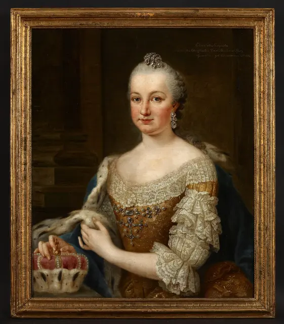 Elisabeth Auguste,  Gemälde von Johann Georg Ziesenis | Foto: ssg Arnim Weischer