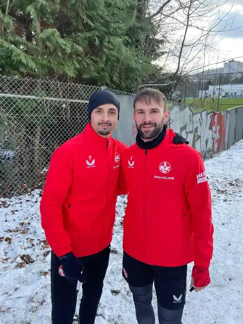 Kenny Prince Redondo (links) und Simon Asta stehen wieder auf dem Trainingsplatz | Foto: Sascha Stöbener/gratis