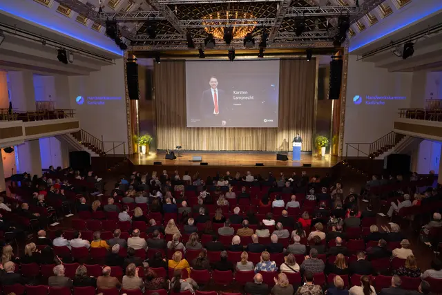 Großes Besucherinteresse: 500 Gäste kamen ins Kurhaus nach Baden-Baden zum Neujahrsempfang der Handwerkskammer Karlsruhe | Foto: HWK KA