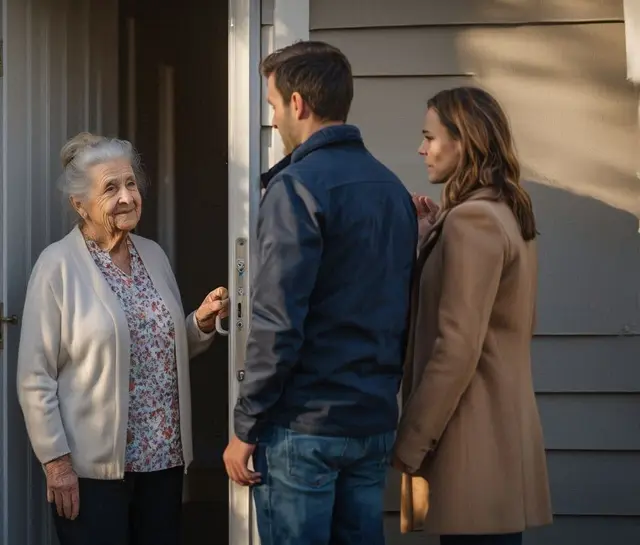 Gespräch an der Haustür (Symbolfindung) | Foto: Heike Schwitalla - erstellt mit KI