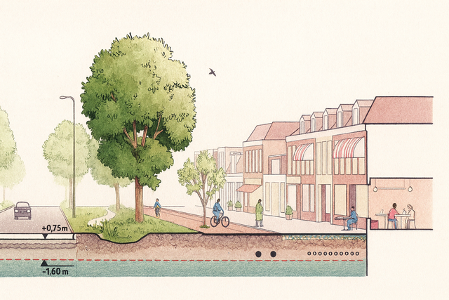 Schwammstädte werden auch in Straßenräumen immer mehr erprobt, in Metropolen wie Kopenhagen, Paris, Berlin bereits umgesetzt.  | Foto: Julia Glöckner