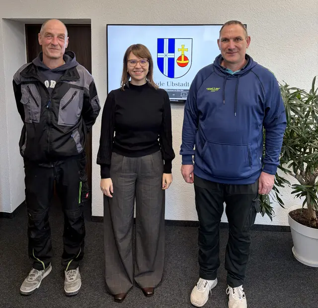 v.l.n.r: Rainer Steimel, Bürgermeisterin Katharina Kimmich, Thorsten Schillinger | Foto: Gemeinde