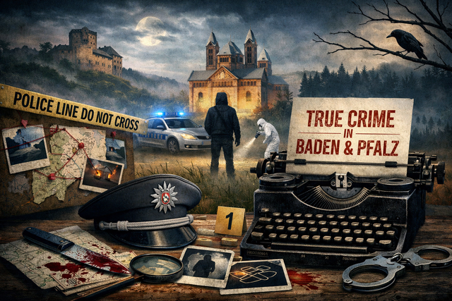 Autor Rainer Baumgärtner widmet sich Kriminalfällen aus Baden und der Pfalz - sein Buch heißt "Die Schattenseite" | Foto: Heike Schwitalla - erstellt mit KI