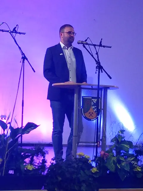 Gastredner Daniel Krauß, Bürgermeister der Verbandsgemeinde Leiningerland | Foto: Anja Stemler