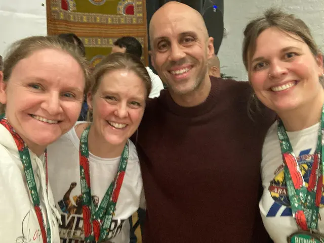 Capoeira Karlsruhe mit Mestrando Perninha (2. v. r.), der das Event angeleitet hat. | Foto: Capoeira Karlsruhe