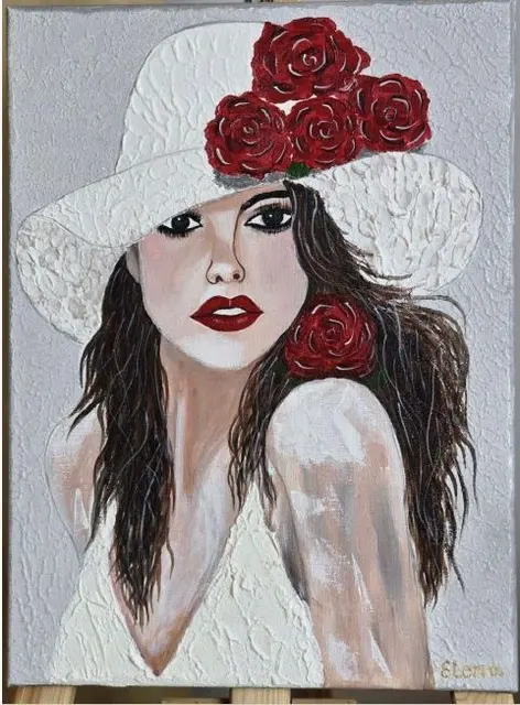 Frau mit Hut . | Foto: Troiska