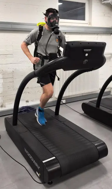 Beim Training auf dem Laufband | Foto: Lars Kegler