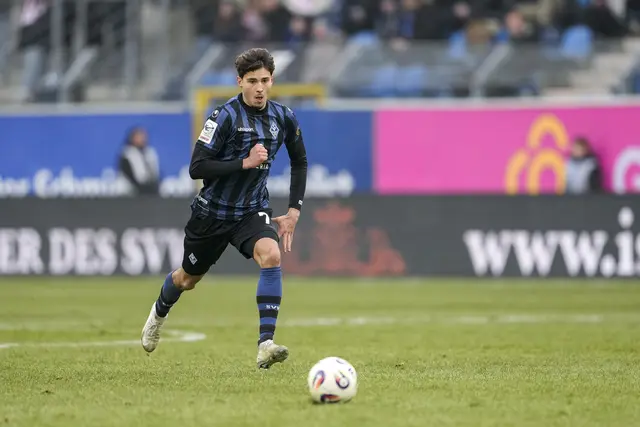 Waldhof-Neuzugang Lovis Bierschenk gab gegen Rostock sein Debüt.  | Foto: Zimmermann/PIX-Sportfotos