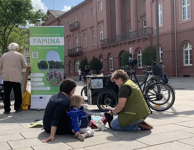 Mobile Ausstellung zum Thema Lebensraum Rhein | Foto: Eurodistrikt PAMINA/frei