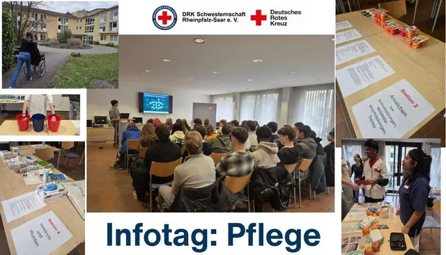 Beim Infotag Pflege adressierte die DRK Schwesternschaft Klischees und gab den SchülerInnen des KKG einen Einblick in die Vielseitigkeit und Wichtigkeit des Pflegeberufes. | Foto: DRK Schwesternschaft Rheinpfalz-Saar e.V.