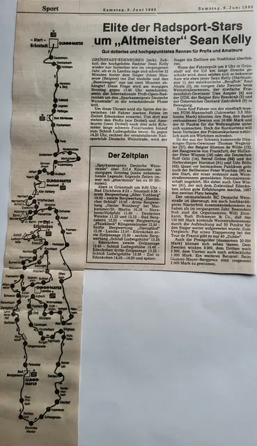 Streckenplan (erstellt von Rudi Birkmeyer) | Foto: Die Rheinpfalz