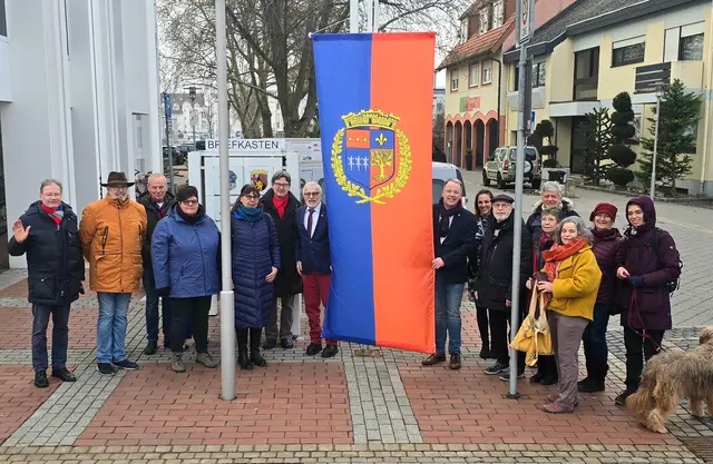 63 Jahre Élysée-Vertrag – und gelebte Partnerschaft mit Viroflay: Haßloch setzt ein Zeichen für Zusammenhalt und Europa. | Foto: Gemeindeverwaltung Haßloch
