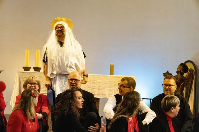 Fasnachtsengel Jokus alias Horst Sieghold  | Foto: Wolfgang Neuberth