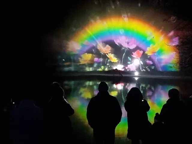 Die beeindruckende Kunstinstallation verzaubert mit tollen Bildern und 3D-Effekten. | Foto: BAS
