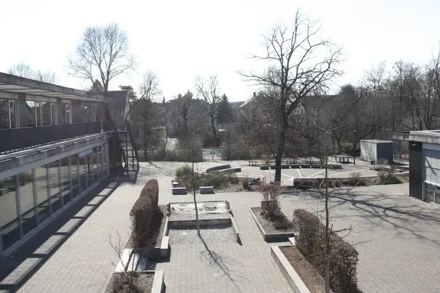 Blick auf den Innenhof des HBG Bruchsal | Foto: HBG