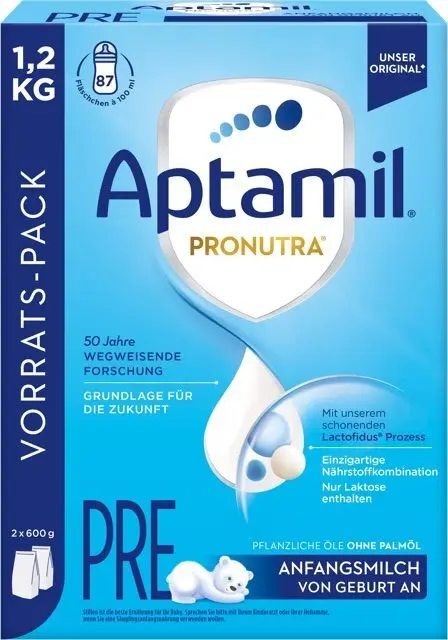 Lebensmittelrückruf: Die Danone Deutschland GmbH ruft verschiedene Aptamil-Produkte auch aus dem rheinland-pfälzischen Handel | Foto: Danone Deutschland GmbH