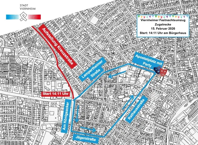 Zugstrecke 2026 | Foto: Stadt Viernheim