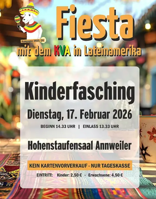 Plakat Kinderfasching | Foto: KV Annweiler a. Tr.