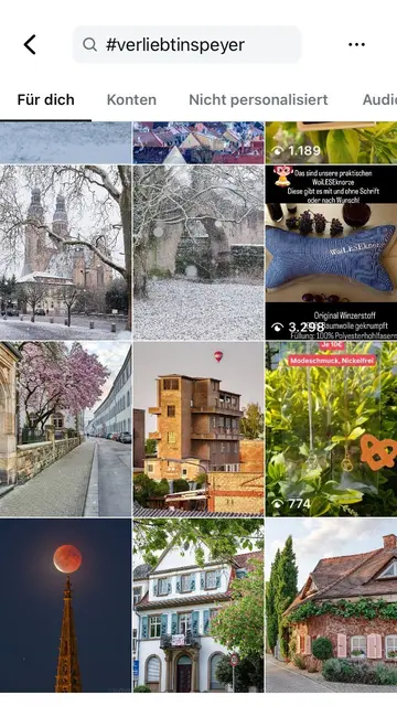 Derzeit in Instagram unter dem Hashtag #verliebtinspeyer zu finden | Foto: Bildschirmfoto Instagram