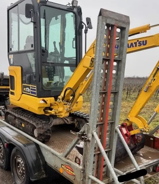 Ungesicherter Kleinbagger | Foto: Polizei Edenkoben