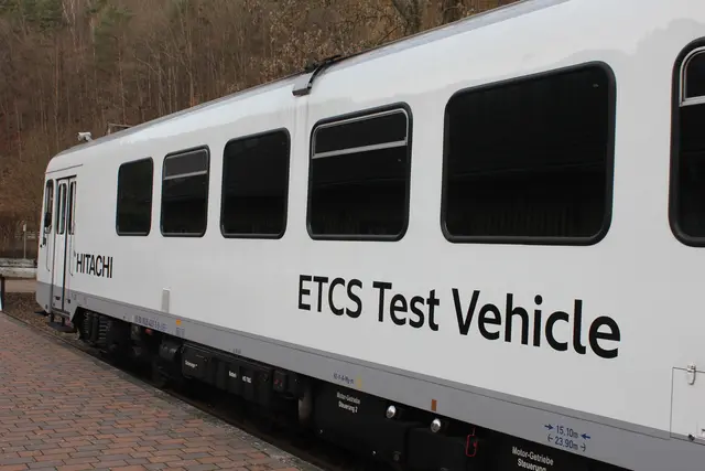 Der Hitachi Forschungszug im Bahnhof Elmstein | Foto: Eisenbahnmuseum der Pfalz/Hark-Oluf Asbahr