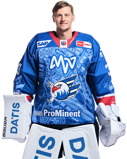 Johan Mattsson mit der Spielernummer 33 | Foto: Adler Mannheim