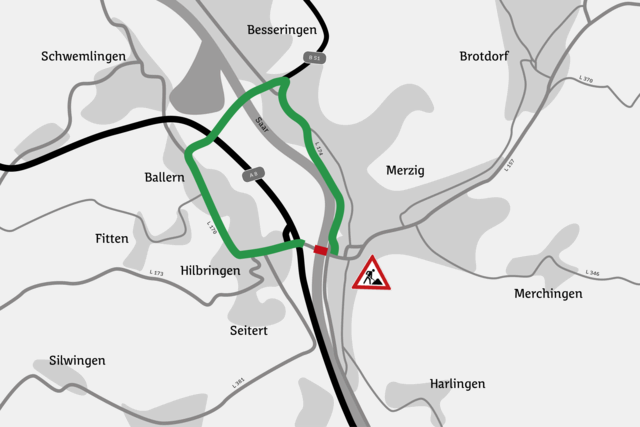 Die L173 Merzig | Foto: Landesbetrieb für Straßenbau (LfS)