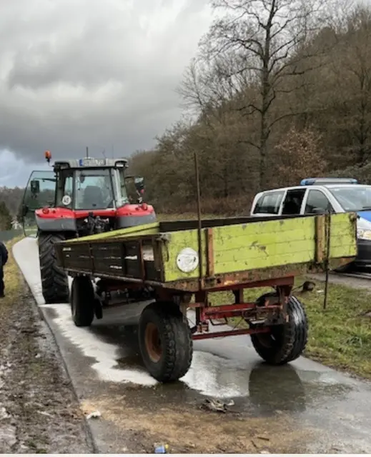 Traktor  | Foto: Polizei Annweiler 