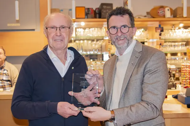Gerhard Dausend wurde mit der Sportplakette des Saarlandes ausgezeichnet | Foto: MIBS/R. Khalil