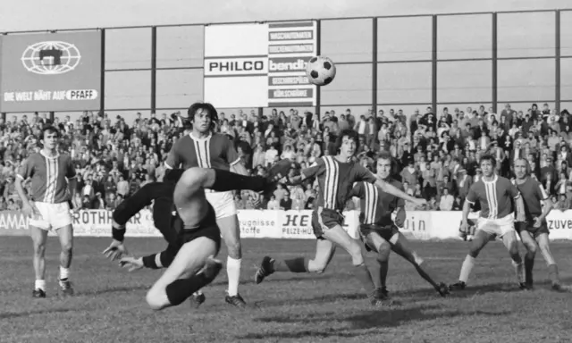 FC Homburg aus 1972. Der FKP gewann das Spiel gegen den Lokalrivalen 7-2. Das Foto stammt aus dem Nachlass von Helmut Grüny. | Foto: Stadtarchiv Pirmasens