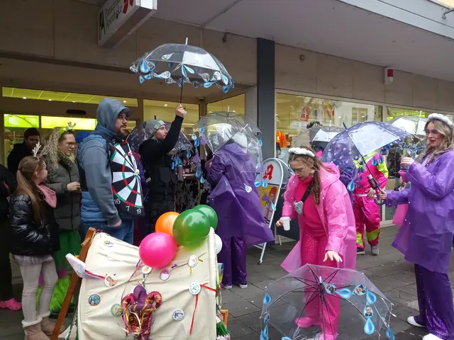 Regenschirme waren dabei | Foto: Anja Stemler