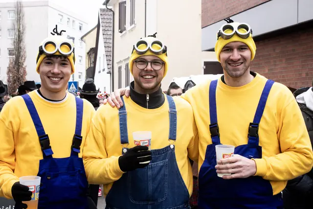Drei Minions in Schifferstadt | Foto: Cornelia Bauer