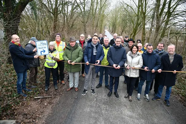 Der neue Radweg ist offiziell eröffnet.  | Foto: Stadt Worms 