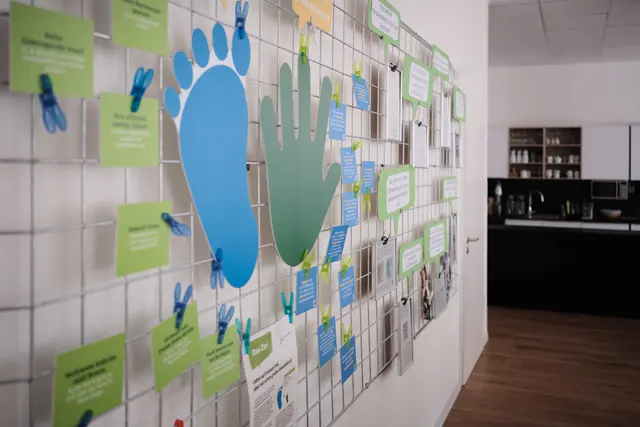 Pinnwand in der Musterwohnung | Foto: Klimaschutzagentur Mannheim