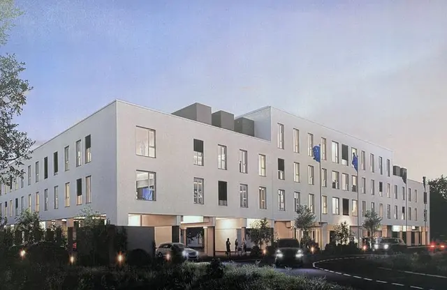 Funktionell und energiesparend: So soll die neue Generalzolldirektion einmal aussehen. | Foto: Uhl Real Estate GmbH / Stadt Neustadt